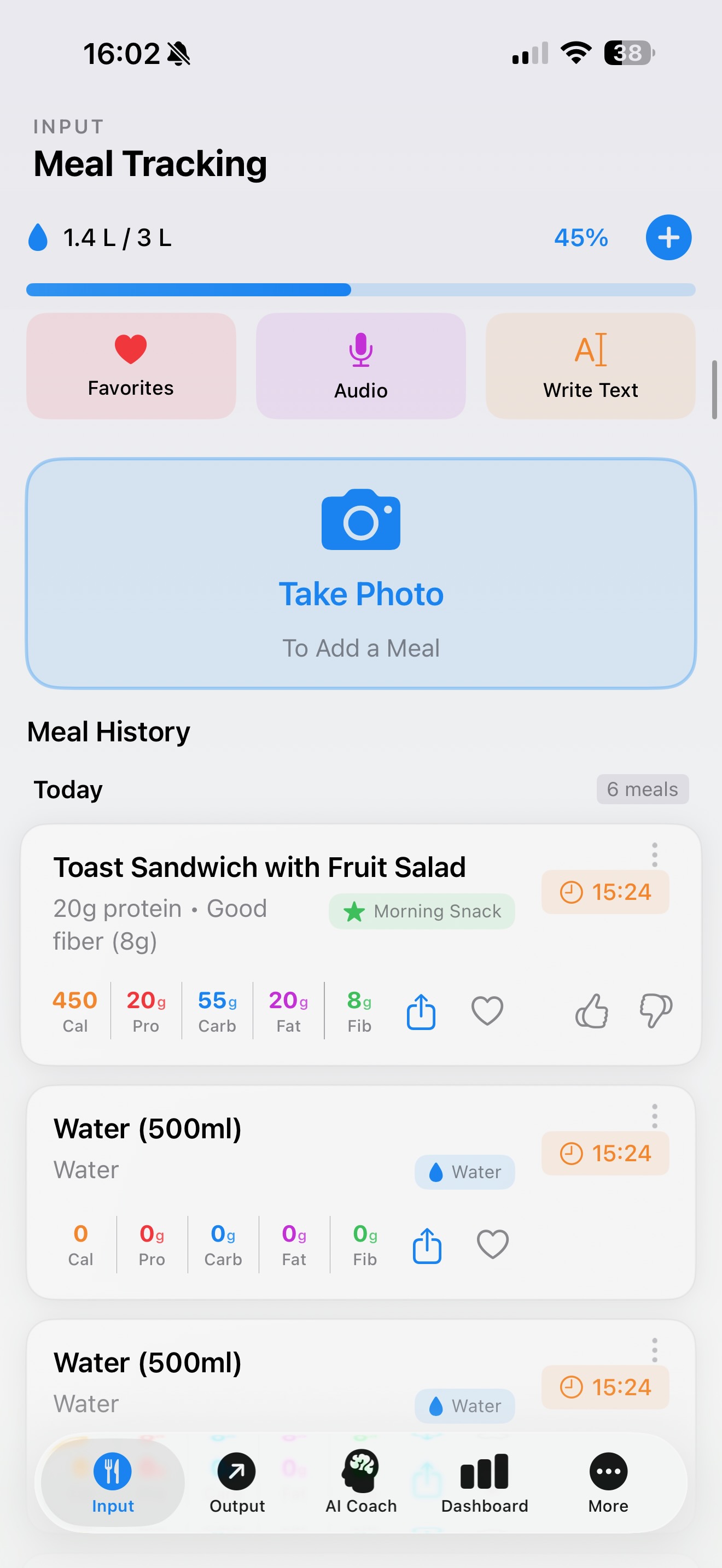 Meal Tracking