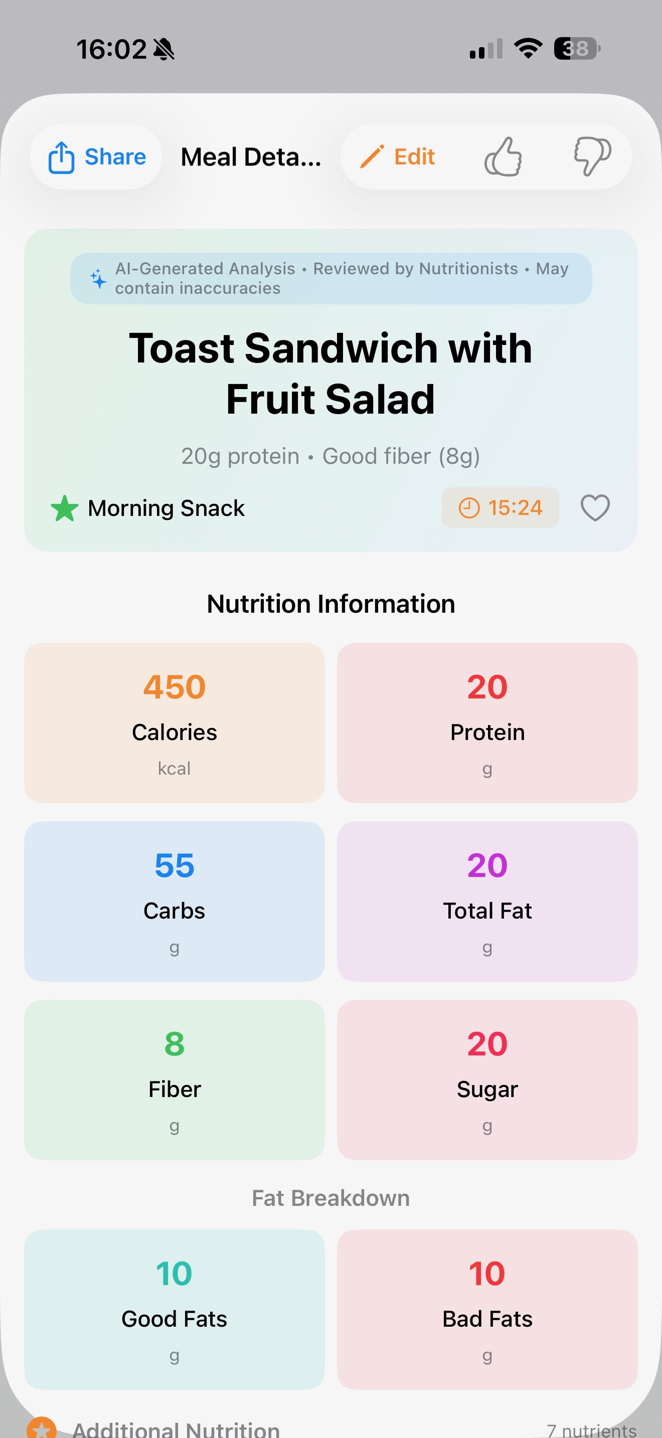 Nutrition Details